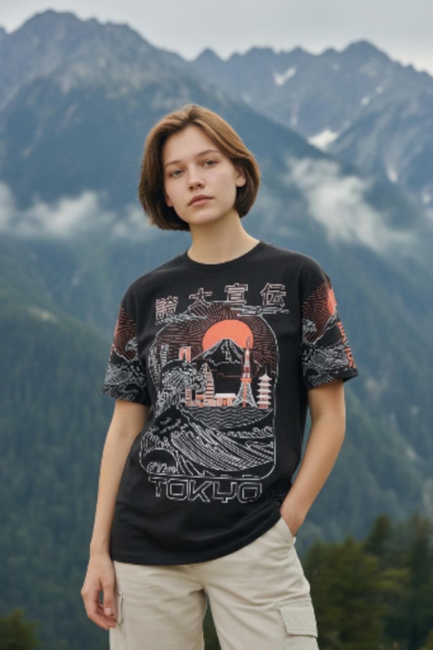 Fresh Laundry Tshirt Tokyo Graphic Medium